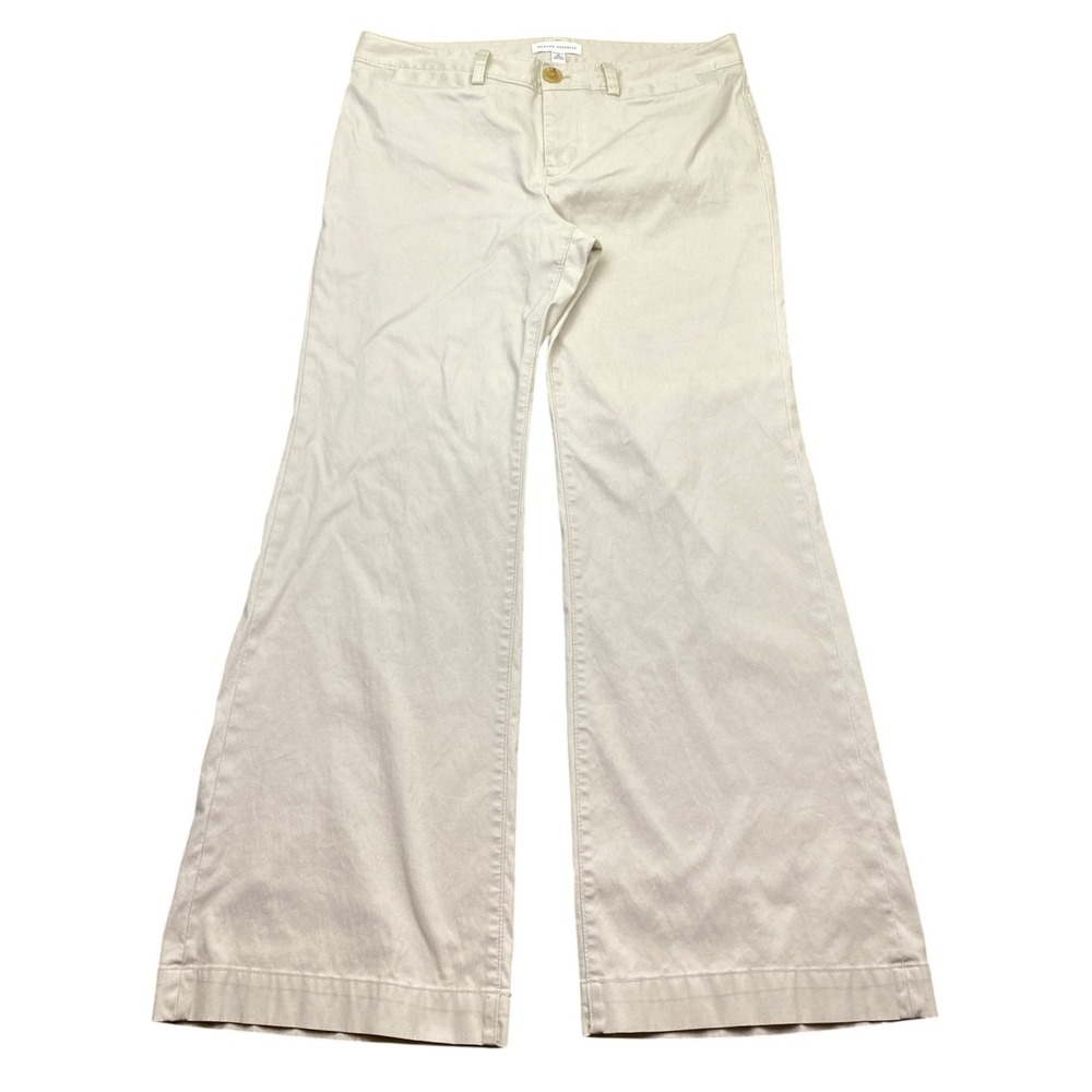 Banana Republic Martin Corduroy Women 12 Wide Leg Stretch Trousers Pants 583184